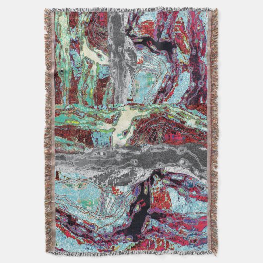 Throw Blanket – Strata Pulse スローブランケット (正面縦)