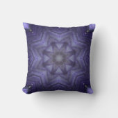 Throw Cushion Purple Pattern Design クッション (正面)