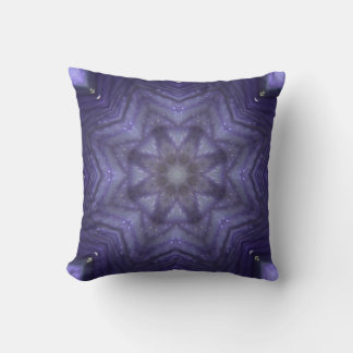 Throw Cushion Purple Pattern Design クッション