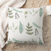 Throw Cushion - Summer Leaves Design 2 クッション (ブランケット)