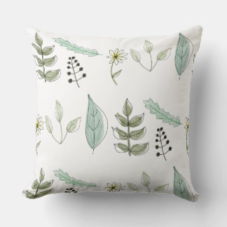 Throw Cushion - Summer Leaves Design 2 クッション