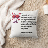 Throw Cushion “To us, my love" クッション (ブランケット)