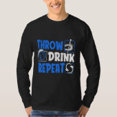 Throw Horseshoes Drink Beer Repeat Tシャツ (正面)