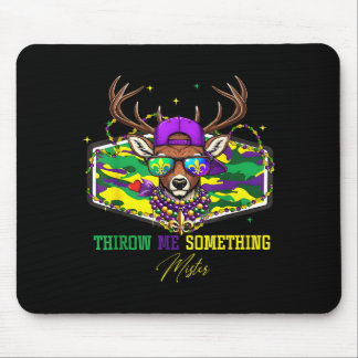 Throw Me Soing Mister Mardi Gras Deer Beads Fleur  マウスパッド