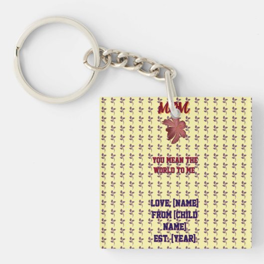 Throw Pillow キーホルダー (正面)