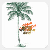 Throw Pillow スクエアシール (正面)