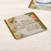 Throw Pillow スクエアペーパーコースター (アングル)