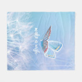 Throw Pillow フリースブランケット (正面(横))