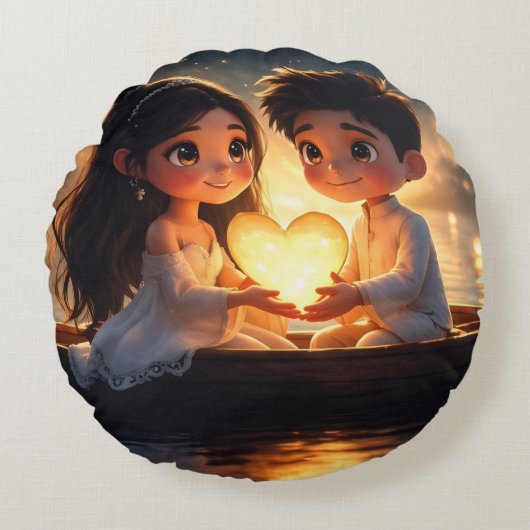 Throw Pillow ラウンドクッション (正面)