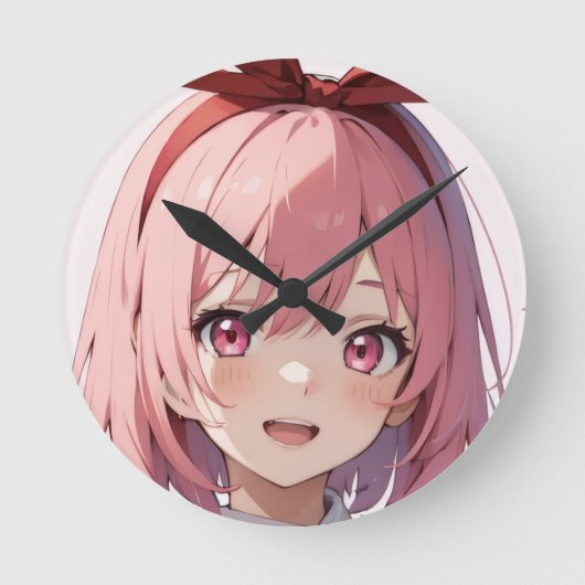 Throw Pillow ラウンド壁時計 (正面)