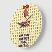 Throw Pillow ラージ壁時計 (傾斜)