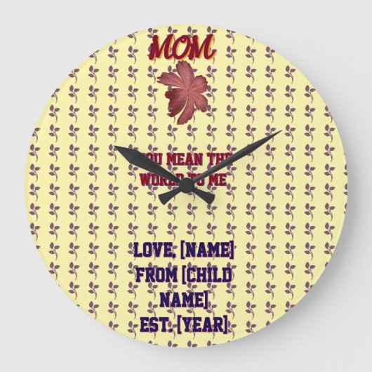 Throw Pillow ラージ壁時計 (正面)