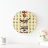 Throw Pillow ラージ壁時計 (ホーム)