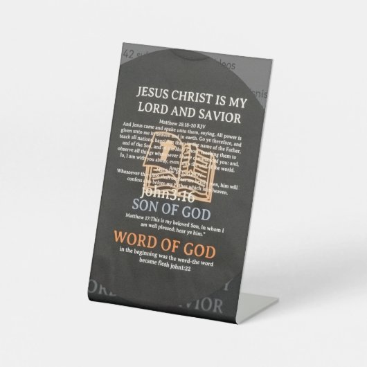 Throw Pillow 台座サイン (正面)