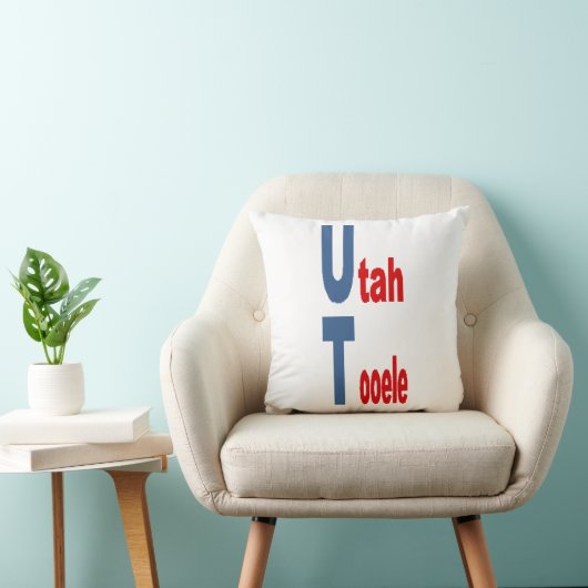 Throw Pillow 16x16 UTAH TOURISM クッション (椅子)
