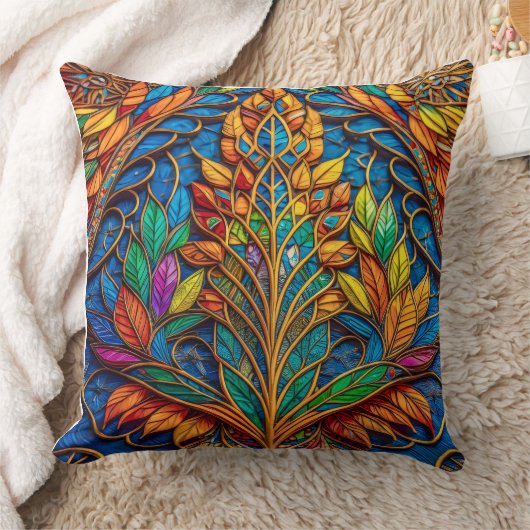 Throw Pillow 20"x20" クッション (ブランケット)