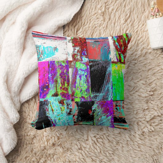 Throw Pillow – Abstract Grid クッション (ブランケット)