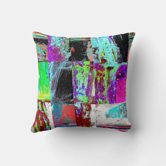 Throw Pillow – Abstract Grid クッション (裏面)