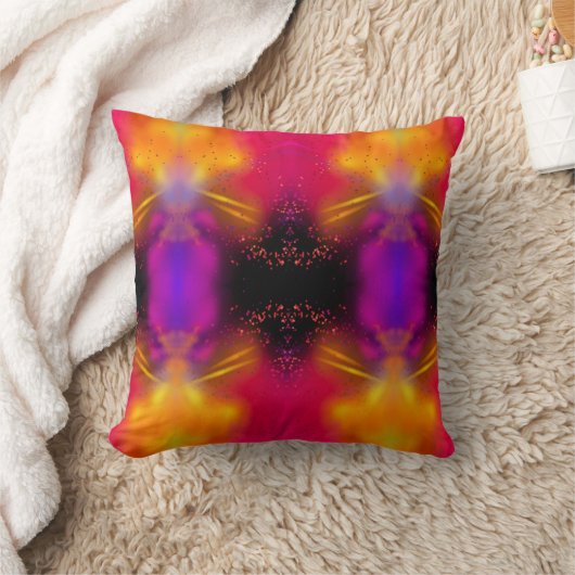 Throw Pillow Abstract style  クッション (ブランケット)