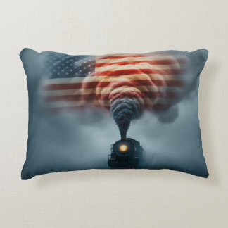 Throw Pillow-All Aboard the Freedom Train アクセントクッション