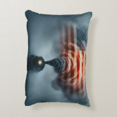 Throw Pillow-All Aboard the Freedom Train アクセントクッション (裏面(縦))