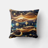 Throw Pillow – Amber Celestial Moon クッション (裏面)