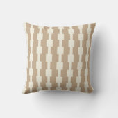 Throw Pillow Beige Stripe クッション (裏面)