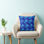 Throw Pillow Blue art クッション (椅子)