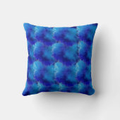 Throw Pillow Blue art クッション (裏面)