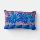 Throw Pillow Blue flowers  ランバークッション (裏面)