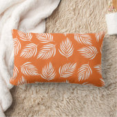 Throw Pillow Bold Tropical Leaf Pattern  ランバークッション (ブランケット)