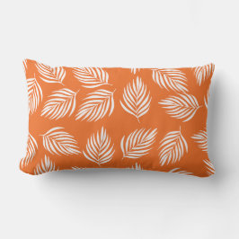 Throw Pillow Bold Tropical Leaf Pattern  ランバークッション