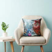 Throw Pillow Christmas cat  クッション (椅子)