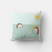 throw pillow - coconut island クッション (正面)