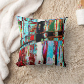 Throw Pillow – Collapse Reflection Abstract Design クッション (ブランケット)