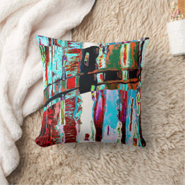 Throw Pillow – Collapse Reflection Abstract Design クッション