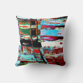 Throw Pillow – Collapse Reflection Abstract Design クッション (裏面)