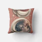 Throw Pillow - Coral Celestial Moon クッション (裏面)