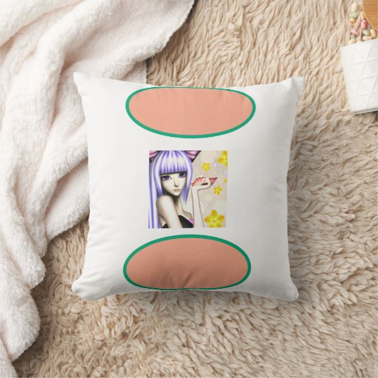 Throw Pillow, Coussin 40,6 cm x 40,6 cm クッション (ブランケット)