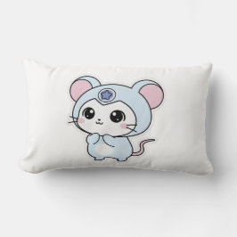 Throw Pillow Cute little lovely mouse  ランバークッション