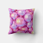 Throw Pillow Cyber-Bubble Y2K クッション (裏面)