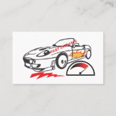 Throw Pillow Fast Dreams –Racing Car Pillow Design 名刺 (裏面)