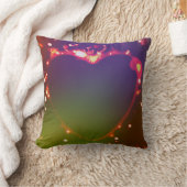 Throw Pillow Flame heart クッション (ブランケット)