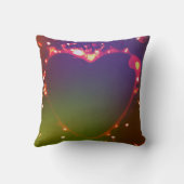 Throw Pillow Flame heart クッション (裏面)