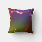 Throw Pillow Flame heart クッション (正面)