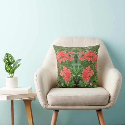 Throw Pillow flowers  クッション (椅子)