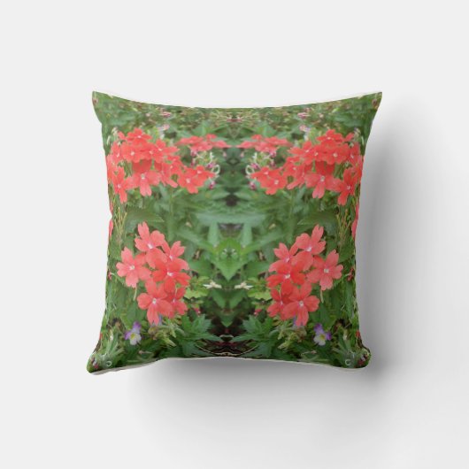 Throw Pillow flowers  クッション (裏面)