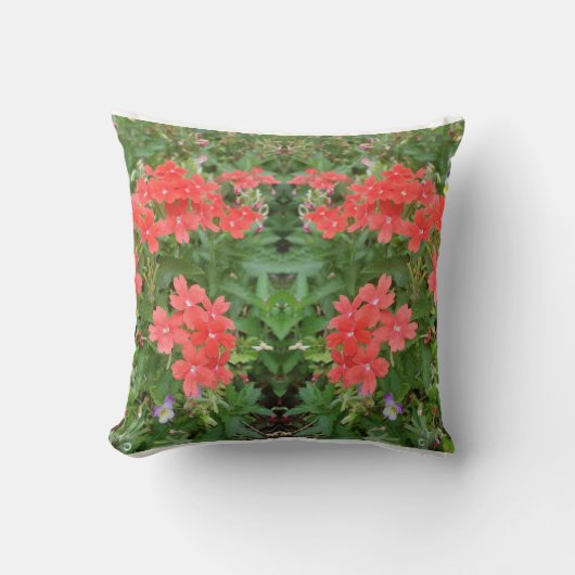 Throw Pillow flowers  クッション (正面)