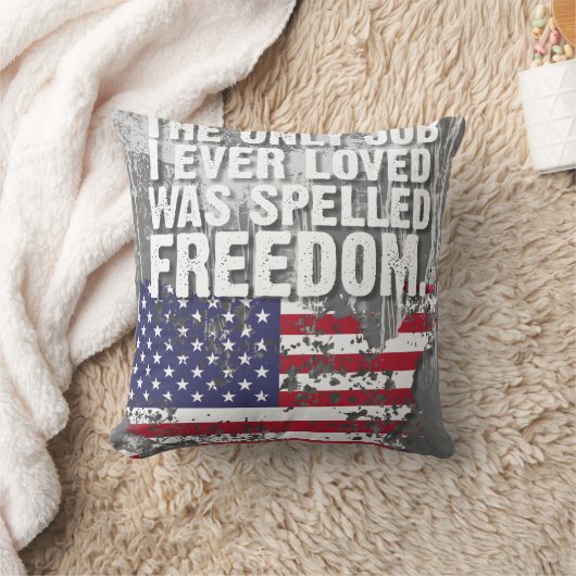Throw Pillow – Freedom Job クッション (ブランケット)