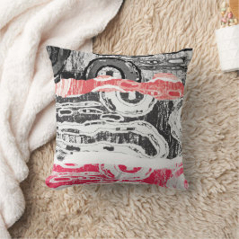 Throw Pillow – Friction Lands Abstract Design クッション